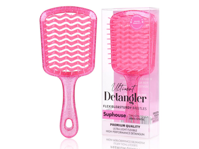 Hair Brush for All Wet or Dry Hair Types, Pain-Free Brushing Durable, Anti-Static Bristles, Lightwei
