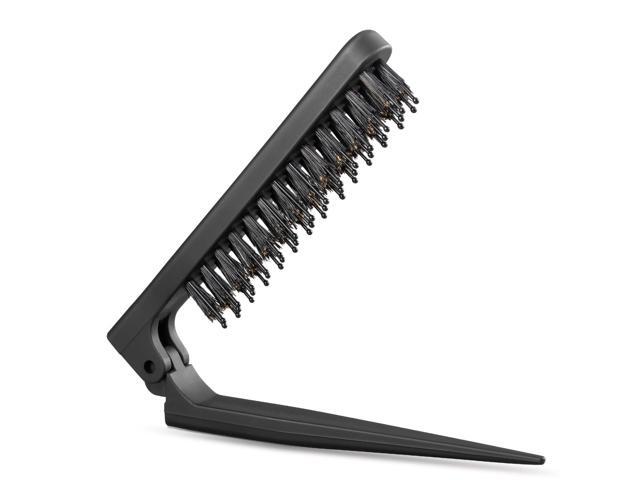 Brush for Fine Hair, Boar Bristle Styling Brush with Rat Tail Pick Slick Back Brushes for Volume,