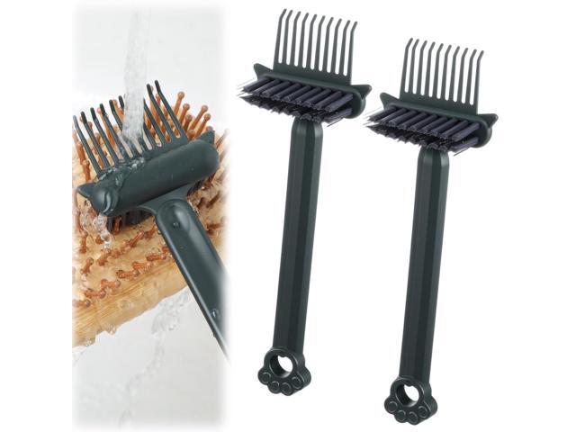 2-in-1 Hair Brush Cleaner Tool Comb Cleaners Hairbrush Cleaner Solution Portable Hair Brush Cleani