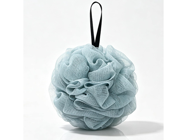 Sponges for Shower,Exfoliating Cleaning Bath Loofa Body Scrubber Balls for Women Men Washing(1 pcs, Blue)