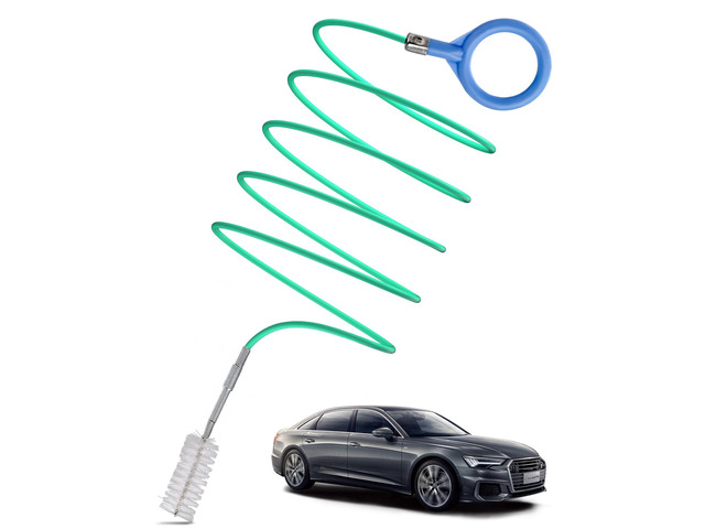 Auto Sunroof Drain Cleaning Tool 120 Inch Flexible Pipe Brush, PVC Hose, Nylon Bristles, Car Sunroof, Windshield Wiper Drain Hole