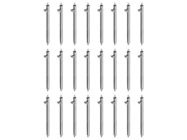 24pcs 22mm Quick Release Spring Bar 1.8mm Diameter Stainless Steel Watch Pins Replacement Band Link Pins Lugs for Watch Band Straps