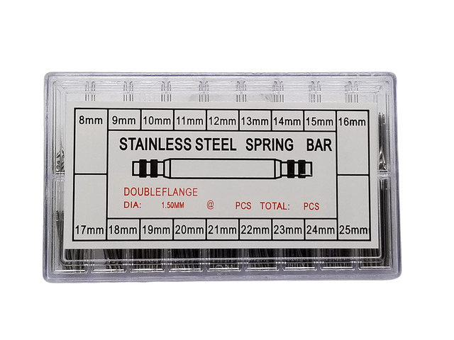Sold_By_Cheapnwork 360pcs Professional Watch Band Stainless Steel Link Pins Spring Bars Repair (8-25mm)