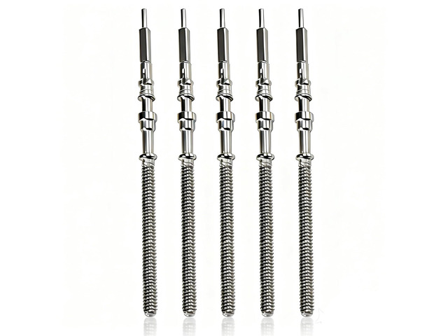 5Pcs Silver Movement Watch Steel Stem Crown Kit Watch of Parts NH35 NH36 NH38 NH39 Parts for Kits Accessories
