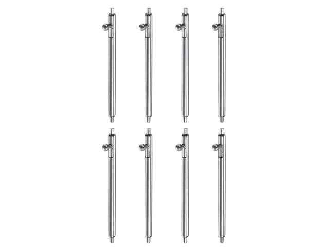 8pcs Quick Release Spring Bar 21mm Width 1.5mm Diameter Stainless Steel Watch Pins Replacement Band Strap Link Pins Watch Lugs for Watch Band Straps
