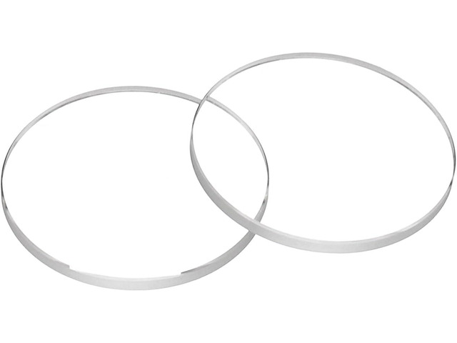 2Pcs Watch Crystal Glass Lens Beveled Edge Flat Round Ultra-Clear Glass Watch Face Crystals Len Dial Mirror Replacement Parts for Watchmaker