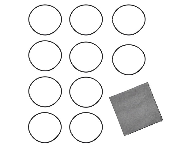 10PCS Watch Gasket O Ring Rubber Seal Wristwatch Back Cover for Watch Repair, 0.5mm Metric Sealing Gasket for Automotive Machine Plumbing