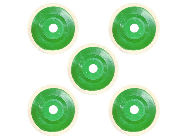 3.7 Inch Round Wool Felt Polishing Wheel Disc, 0.55'' Bore Dia Polishing Wheel Pad for 100 Angle Grinder, Buffing Polishing Wheel for Car, Metal,...