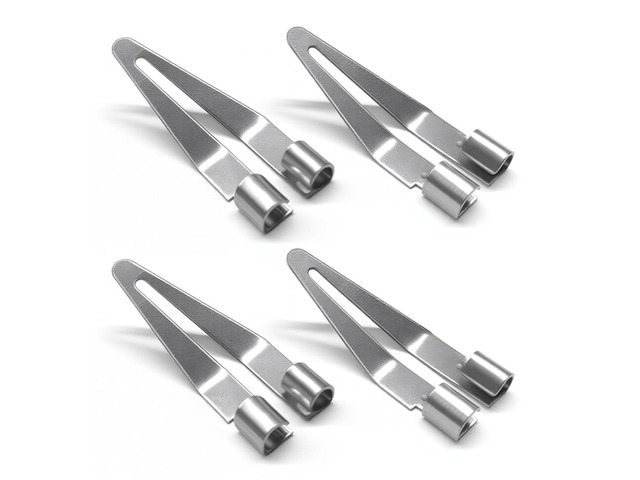 4PCS Plastic Welding Tips by Plastic Welder Gun,Stainless Steel Plastics Welder Tips with 45° Elbow,Smoothing Tip Head Plastics Welding Kit Car...