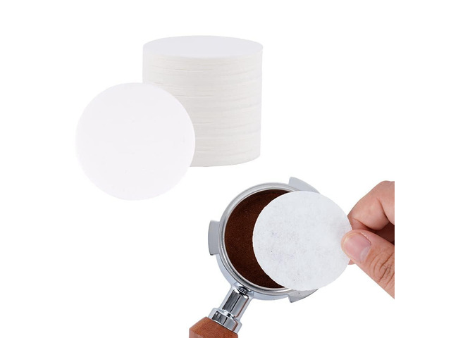 51mm Espresso Paper Filters Fits 51mm Portafilter Baskets, 100Pcs Unbleached Espresso Filter Puck Screen Portafilter Paper, Disposable &...