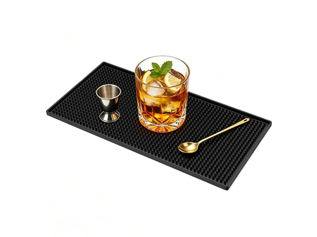 Bar Mat, 12x6IN Non-Slip PVC Mats for Home Coffee Bar Countertop Versatile for Coffee Drinks Cocktails Makers, Keep Bar Counter Tops Neat Tidy,...