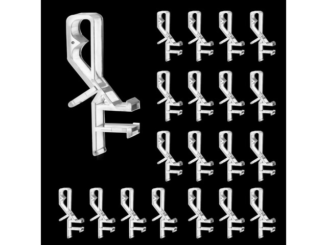 20 Pcs Hidden Channel Valance Clips for Blinds, Blind Valance Clips 1-7/8Inch Clear Blind Clips for Valance, Blind Valance Clips Replacement with...