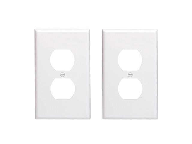 Covers Wall Plates -Duplex Outlet Covers, 1-Gang Standard Size Wall Plate for Outlets, Duplex Receptacle Wall Plate,Unbreakable Polycarbonate...