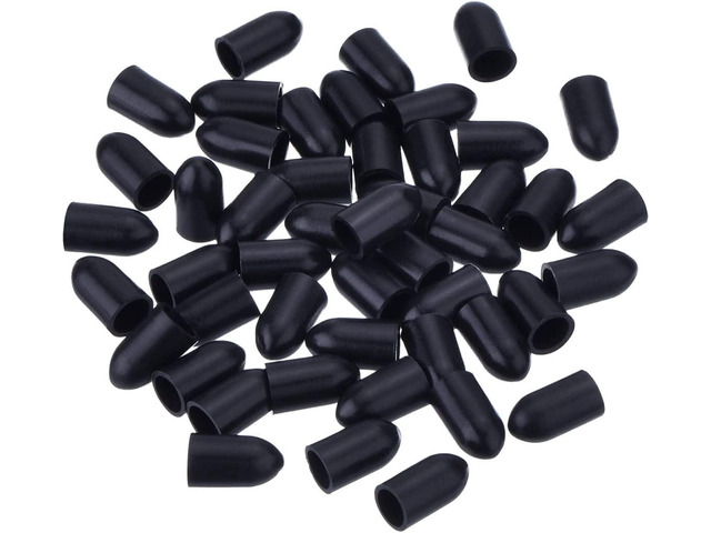 50 Pcs Pourers Dust Covers Olive Oil Liquor Bottle Pour Spout Cover Rubber Caps (Not Include the Spout)
