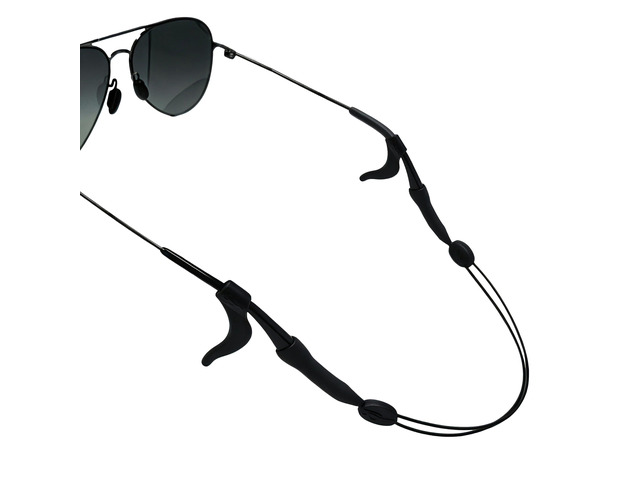 RIAYVIL Adjustable Glasses Strap Anti Slip Ear Hooks, Soft Eyeglass Temple Covers, Sports Sunglasses Neck Lanyard Retainer, Non-Slip Eyewear Holder...