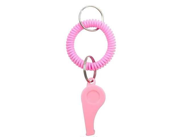 ydzqdxzz Pink Sports Whistle with Adjustable Wrist Strap - High-Frequency Sound for Coaches, Referees and Team Sports, Durable Plastic Emergency...