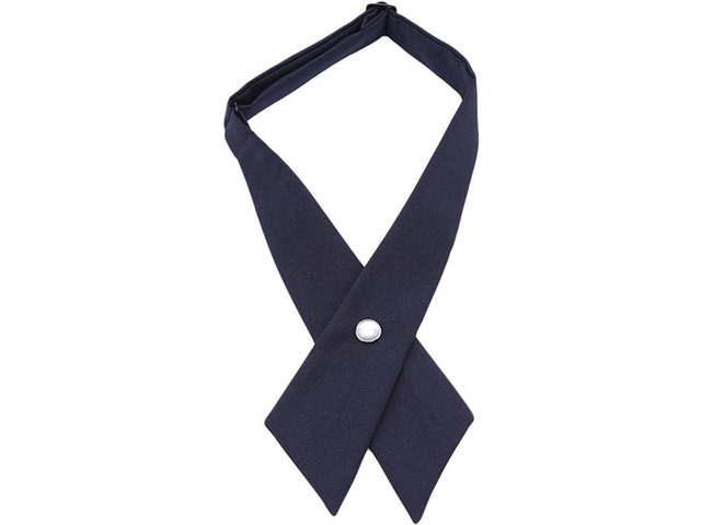 Juroicessry Black Criss-cross Bow Tie for Girl Uniform Adjustable Neck Tie for Men Women Men's Bow Ties