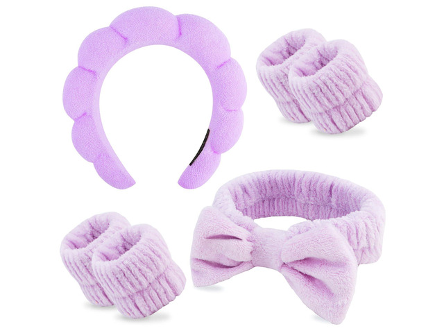 Chanaco Makeup, Skincare & Face Wash Headband, Wrist Towels, Spa Headband, Teen Girl Gifts, Hair Accessories for Women & Girls