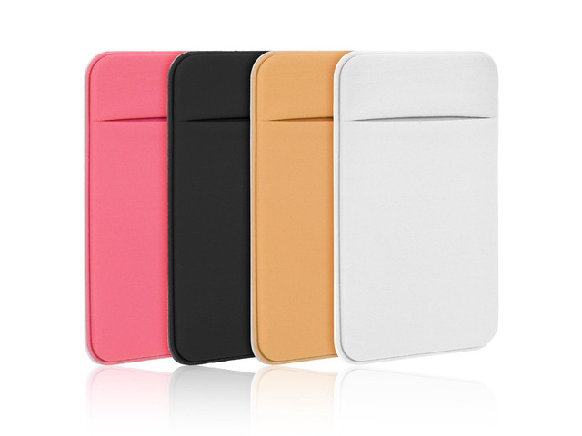 4 PCS Flat Thin Wallet Key Holder, Slim Credit Card Sleeve Holders, Minimalist Slim Key Organizer Sleeve with Big Compartment, Compact KeyCard...
