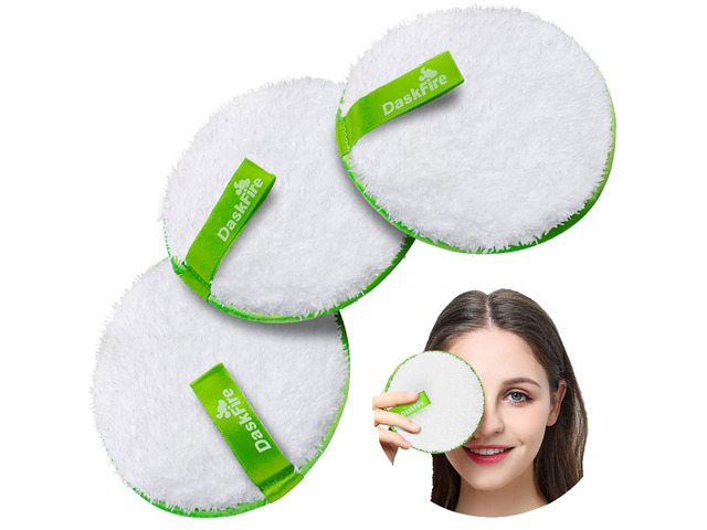 Reusable Makeup Remover Pads, Facial Make Up Removal Wipes, Washable Face Cleaning Cloths, Hypoallergenic for Mascara, Eye Shadow, Lipstick,...