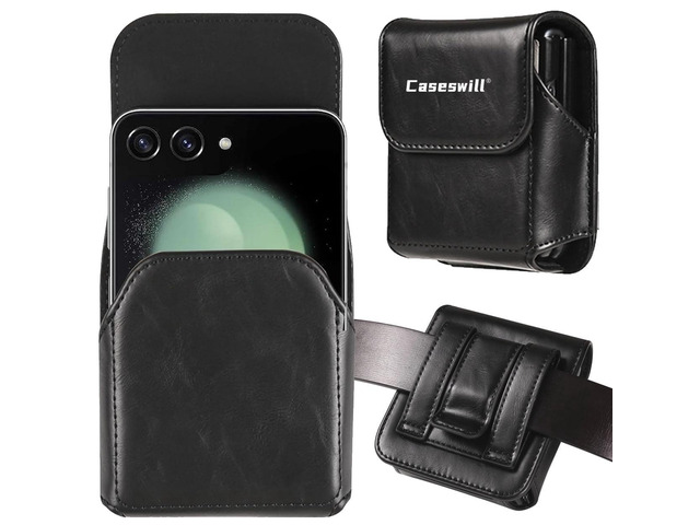 Caseswill For Motorola Razr Ultra 2026 2025 / Razr 2026 2025 2024 2023 / Razr+ Plus 2026 2025 2024 2023 Case Premium Leather Phone Pouch with Belt...