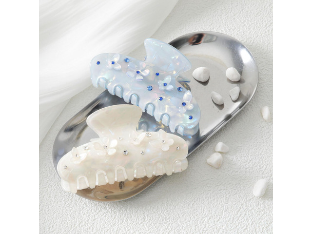 2 Pcs Flower Claw Clips for Women Cute Acrylic Hair Claw Clips