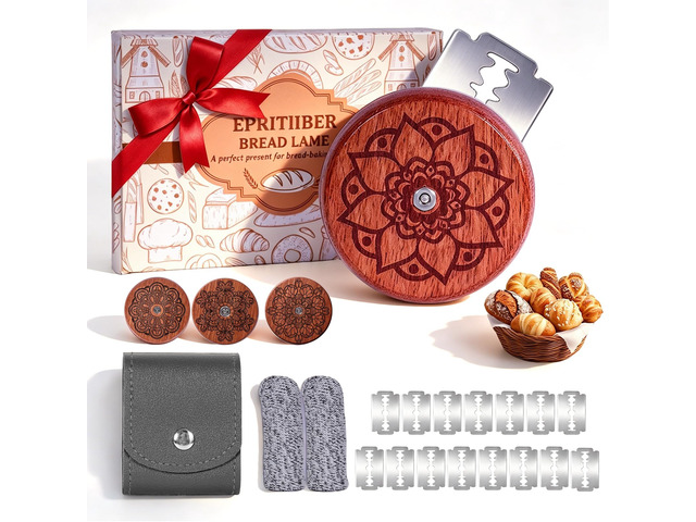 UFO Bread Lame Cutter for Sourdough Bread Scorer Tool,Lotus Set