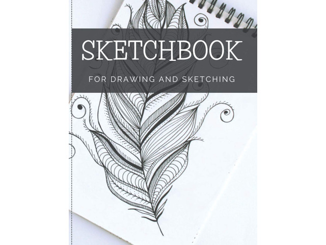 Sketchbook For Drawing And Sketching: 100 Blank Pages, Artist Sketch Pad, Durable Acid Free Drawing Paper, Ideal for Kids & Adults, White, 8' x 11.5'