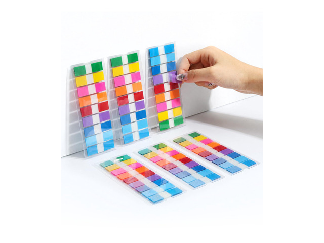 Bulk Writable Sticky Tabs, 1080 pcs, Transparent Sticky Page Marker Tabs for Document Organization, Teacher Supplies, Study Aids, Office Supplies