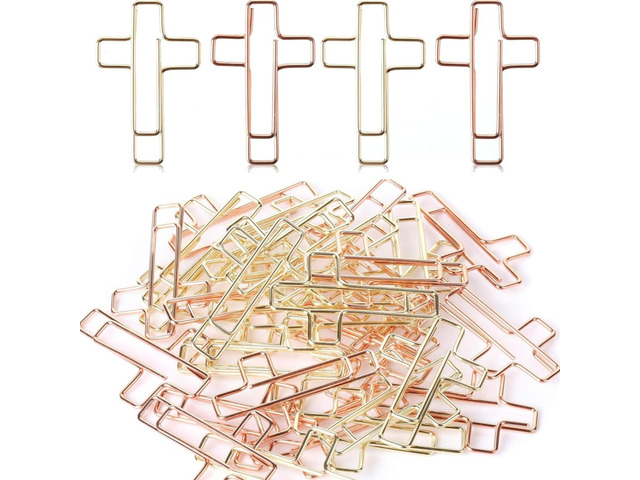 Paper Clips - 20 Pack (Gold & Rose Gold) Bible & Journal Clips - Journaling Bookmarks Paperclips for Office School Home Use - Also Perfect for...