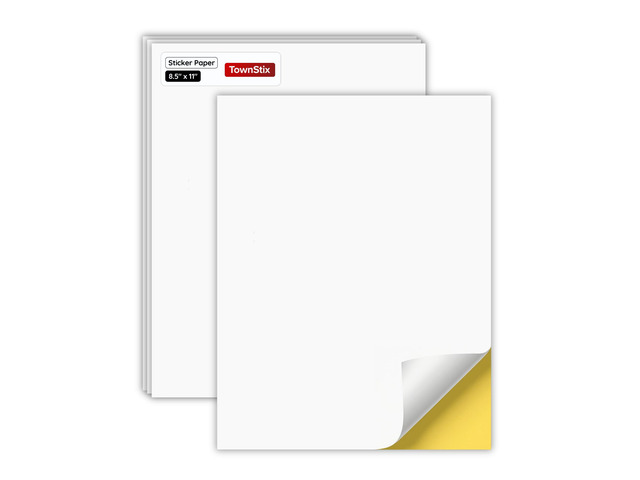 Sticker Paper for Printer, Printable Matte White Sticker - 200 Sheets Laser/Inkjet Printing, 8.5' x 11'