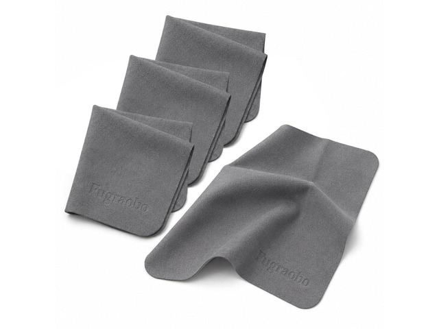 Microfiber Cleaning Cloth Suede Lens Cleaner Cloth 4 Pcs Suede Microfiber Cloth Removes Fingerprints, Dust And Smudges From Glasses, Lenses,...