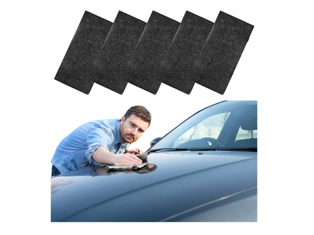 ANFTDCO 5PCS Nano Sparkle Cloth Car Scratch Remover, Multi-Purpose Magic Nanosparkle Wipe Cleaning Cloth to Remove Light Scratch, Auto Scratches...