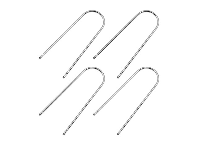 Norkmdi 4PCS Car Radio Removal Pry Tool, U-Shaped Stainless Steel Vehicle Stereo Release Tool Kit, Automotive Audio DVD CD Host Disassembly...