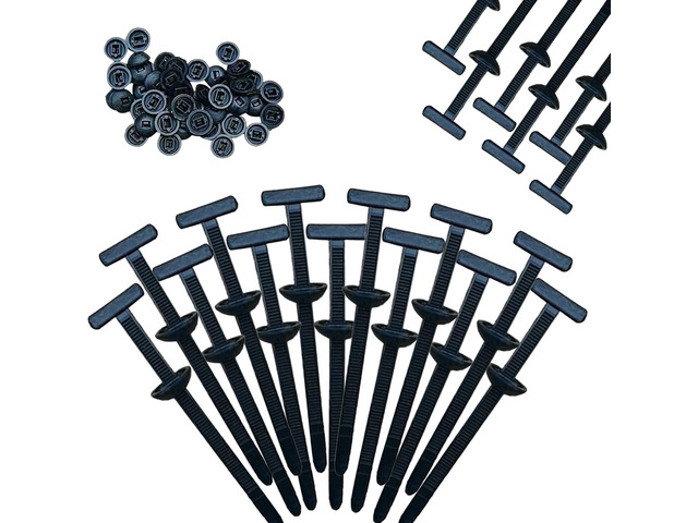 Nylon Universal Cable Tie Buckle, 2025 New Heavy Duty Self-Locking Nylon Zip Ties Holder, Car Plastic nylon Zip Ties, Multipurpose Plastic Cable...