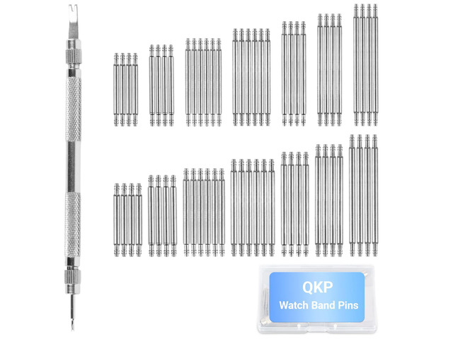Watch Band Pins, 64Pcs Watch Repair Kit to Replace the Watch Strap, (16mm-28mm) Stainless Steel Watchband Pins, for Metal, Leather, and Nylon Watch...