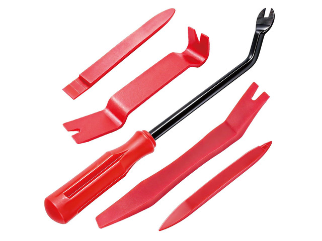 5Pcs Car Trim Removal Tool Kit, Plastic Pry Tools and Clip Remover for Automotive Interior Door Panel, Dashboard, Upholstery and Audio System...