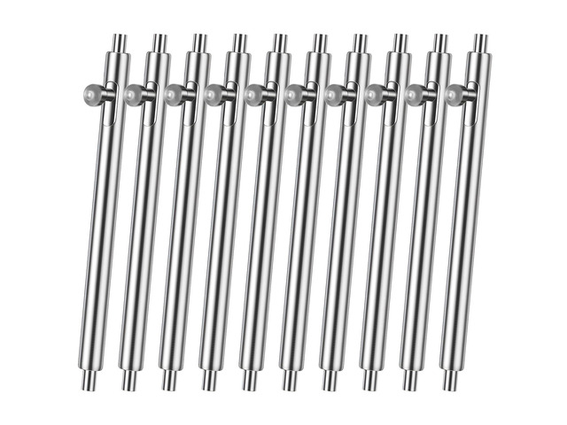 Watch Band Pins, 10 Pcs Stainless Steel Quick Release Spring Bars 20mm Spring Bars 1.5mm Diameter for Watch Band Strap