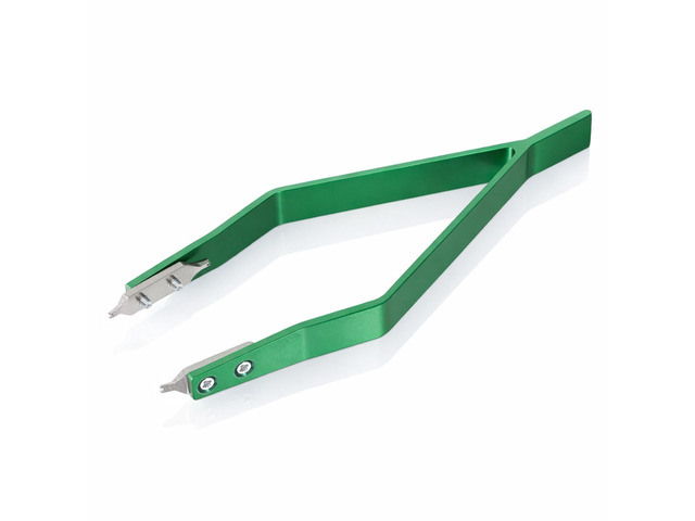 Watch Spring Bar Tweezers, V Shaped Watch Spring Bar Tool Watches Bracelet Removal Tool Watches Strap Removal Tools for Watchmaker Repair (Green)