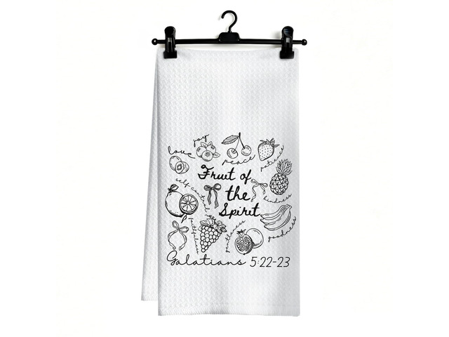 Christian Kitchen Dish Towels, Christian Gifts for Women, Fruit of The Spirit Galatians 5:22-23 Bible Verse Decorative Hand Tea Towels for Kitchen...