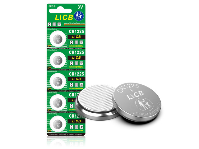 CR1225 Battery,Long-Lasting & High Capacity CR1225 Lithium Batteries,3 Volt Coin & Button Cell (5-Pack)