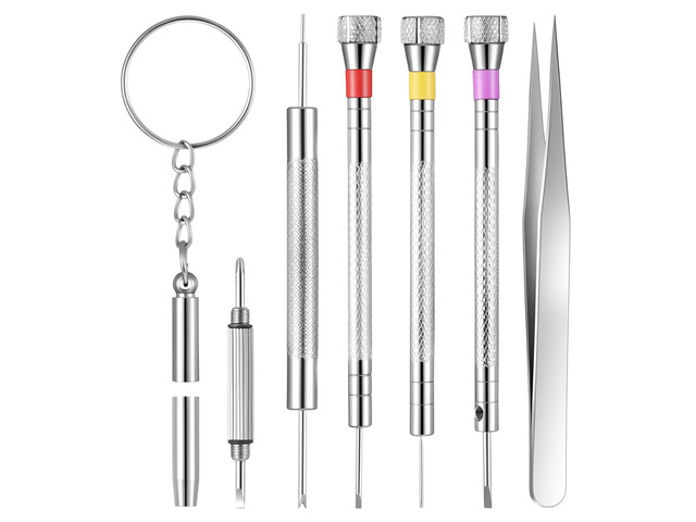 Hpmjz 6 Pc Precision Jeweler Screwdriver Set Micro Watch Repair Screwdriver Micro Precision Screwdriver, for Watch, Eyeglasses, Jewelry Work,...