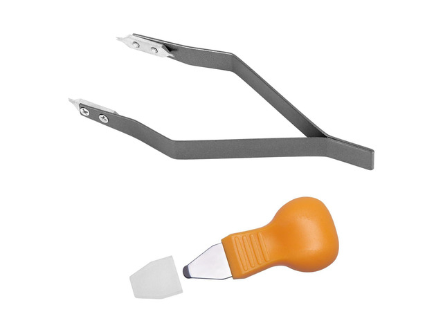 2 Pcs Spring Bar Tool, Watch Band Tool, Watch Repair Kit with Double-Ended Strap Remover and 1 Orange Pry Knife, Durable Accessory for Watchmaker...