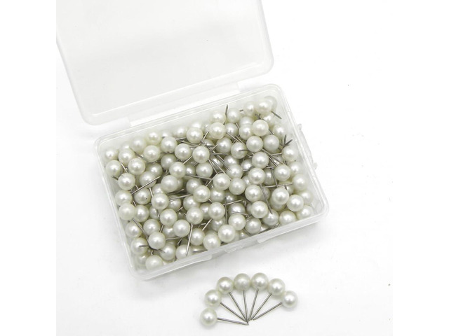 500 Pack Map Pins, Map Tacks Round Head Push Pins - Steel Point Map Markers & Thumb Tacks for Travel Maps, Bulletin Boards, Cork Board, Office &...