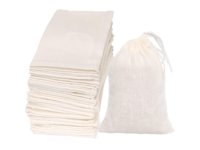 Limko Cotton Bags Muslin Bags Sachet Bag for Home Supplies (4x6 Inch 10 Pack)