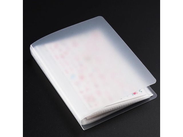 1Pcs 40 Slots Transparent Nail Stickers Storage Book Album Organizer for Nail Decals Collecting Empty Display Book Collecting Holder Binder Case...