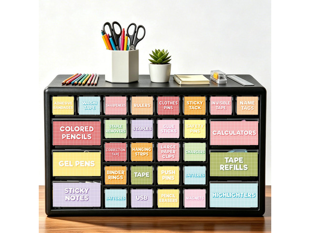 Teacher Toolbox Labels for Classroom Organization Storage 66 Pcs, Organizer Stickers for Storage, for Cabinet Cart, Teacher Supplies, Back to School