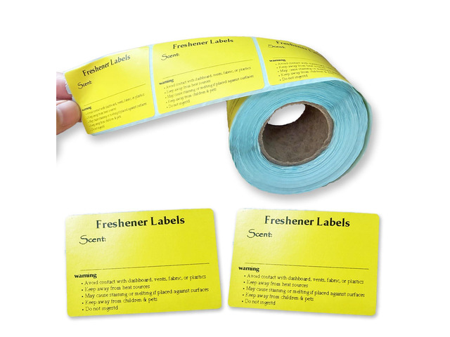 Car Air Freshener Care Instruction Labels Writable Scent Name Stickers, Waterproof & Smudge-Resistant for Handmade Aroma Products, Small Business...