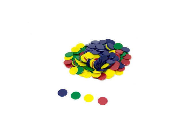 hand2mind Plastic Solid Bingo Chips, Chips for Games, Counting Manipulatvies, Game Chips, Math Counters for Kids, Counting Chips, Math...