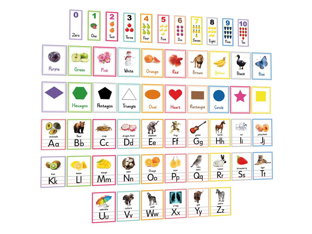 57Pcs Alphabet Bulletin Board Set Alphabet Letters for Wall ABC Number 0-20 Classroom Wall Decorations for Back to School Kindergarten Elementary...
